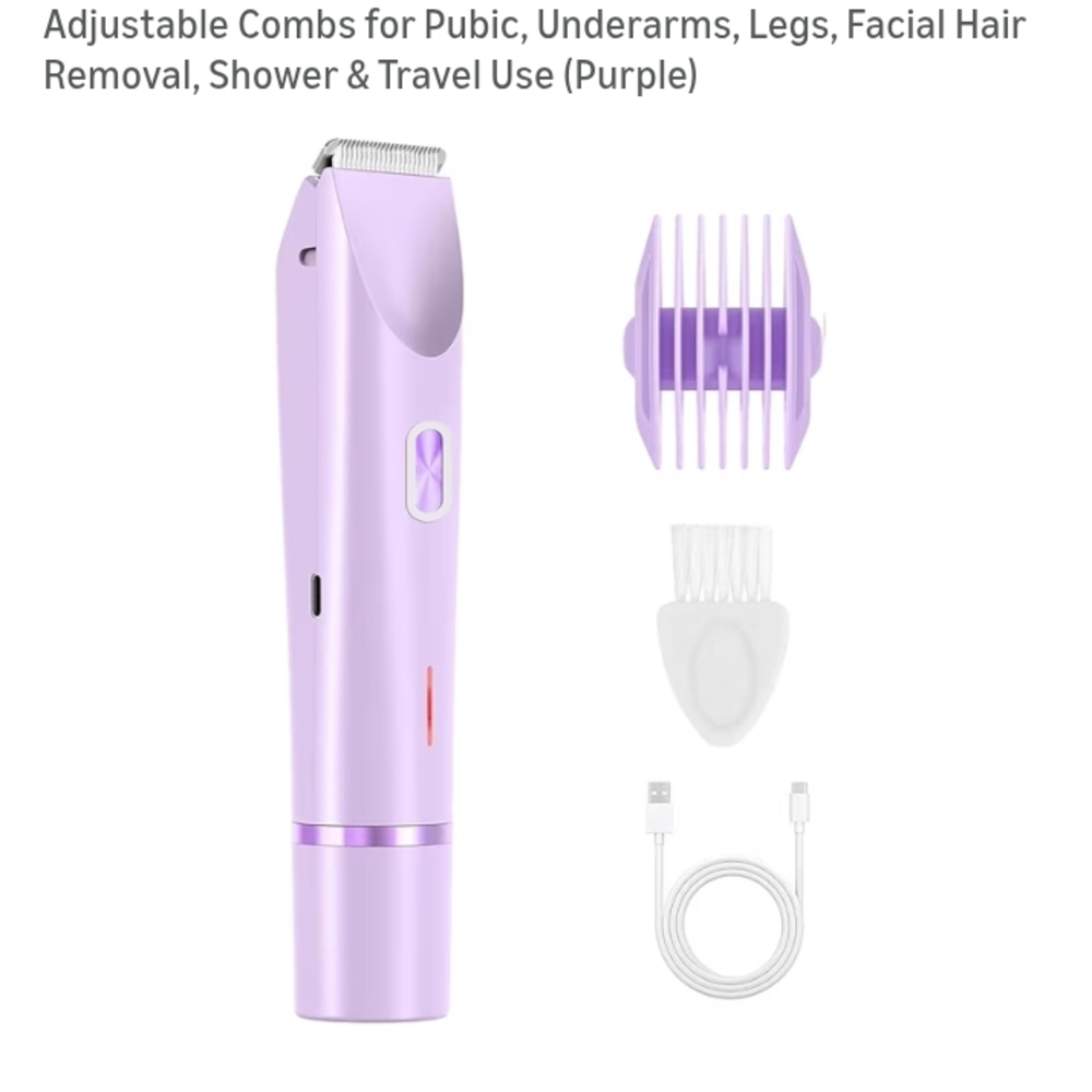 Purple Electric Hair Trimmer